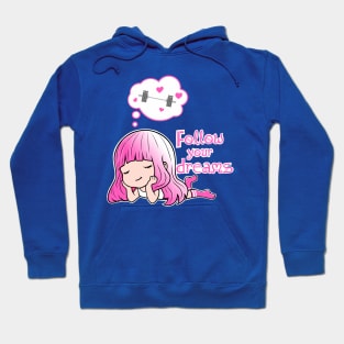 Cute Fitness girl quote Hoodie